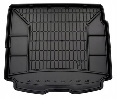 Premium Rubberen Kofferbakmat met Organizer Functie - Geschikt voor RENAULT Megane III Grandtour (Kombi) (2008-2015) - Hoogwaardig TPE - Geurloos - 5 cm Hoge Rand - Zwart