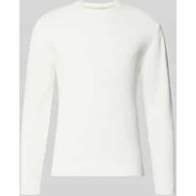 regular fit gebreide pullover van katoenmix