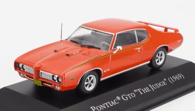 Modelauto Pontiac GTO The Judge 1969 orange - Schaal 1:43