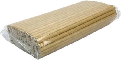 KURTT - Kartonnen Drinkrietjes Bruin - 8 mm 240 mm - Straws papieren Rietjes - 300 stuks - Milkshake - 100% Composteerbaar - Papieren rietjes - Rietjes - Wegwerp - Feest - Cocktail - Barbecue - to go - kraftpapier
