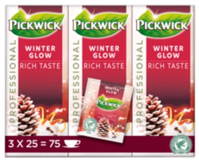 Thee pickwick winterglow 25x2 gr met envelop | 3 stuks