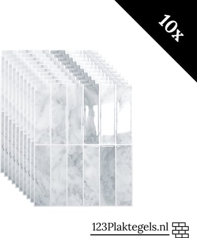 Plaktegel Marble ice langwerpig 1mm
