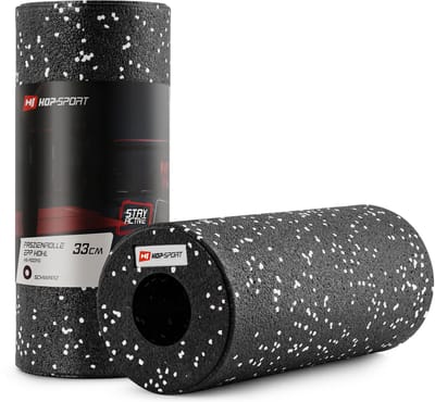 Hop-Sport Fascia Roller HS-P033YG – Harde EPP Massage Roller voor Full Body Zelfmassage en Fasciatraining – Wit