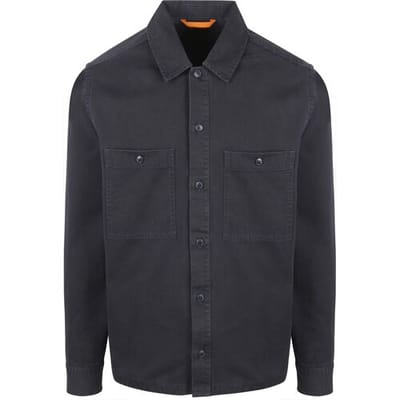 BOSS Overshirt Locky Donkerblauw (navy) - Maat L - Heren