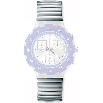 Swatch Plastic - Aquachrono - SB ASBK117A SBK117 Blue Ring Large Horlogeband