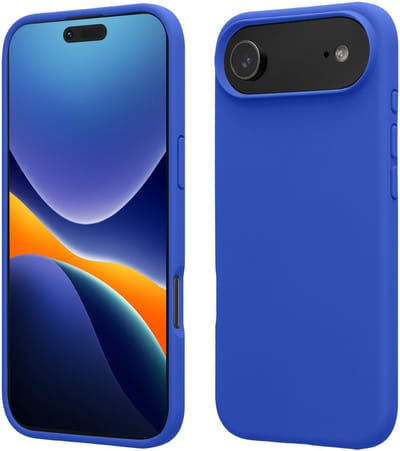kwmobile telefoonhoesje geschikt voor Apple iPhone Air - Hoesje met siliconen coating - Smartphone case in Baltisch blauw