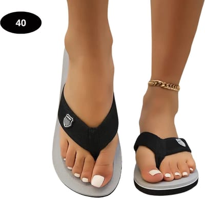 Livano Slippers Dames - Teenslippers - Flip Flops - Comfortabel - Zomer - Grijs 40