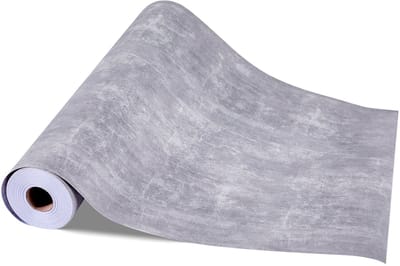 Peel And Stick Tapijt, 40cm x 15m Self-Adhesief Waterdicht Contactpapier, Eenvoudig Te Reinigen Decoratief Vinyl Rol voor Slaapkamer, Keuken, Kantoor Of Badkamer In Donkergrijs Industrieel Ontwerp