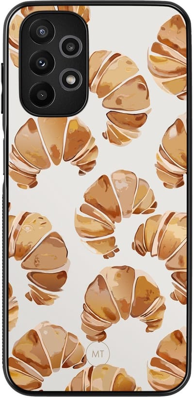 Hoesje geschikt voor Samsung Galaxy A13 4G - Croissant - TPU Hard Case Backcover - Beige - Mooie Telefoonhoesjes