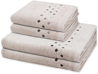 Ross Sonstiges 2 X handdoek 2 X douchehanddoek - in set 4 pack Stoneline
