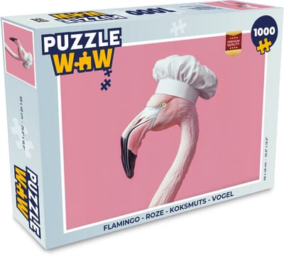 Puzzel Flamingo - Roze - Koksmuts - Vogel - Legpuzzel - Puzzel 1000 stukjes volwassenen