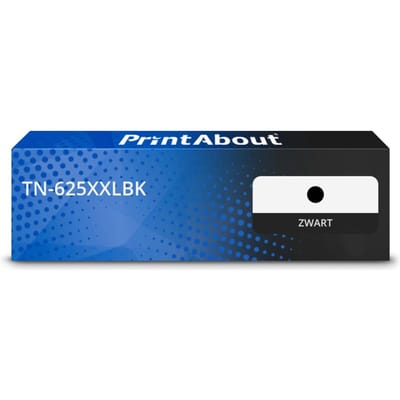 PrintAbout huismerk Toner TN-625XXLBK Zwart Extra hoge capaciteit Geschikt voor Brother