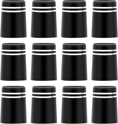 Dailygoods - Golf Adereindhulzen - 12 Stuks - Ideaal voor Taper Tip Iron Wedge Shafts - Zwart - Golf Ferrules - Geschikt voor Golfclubs - Inclusief Si...
