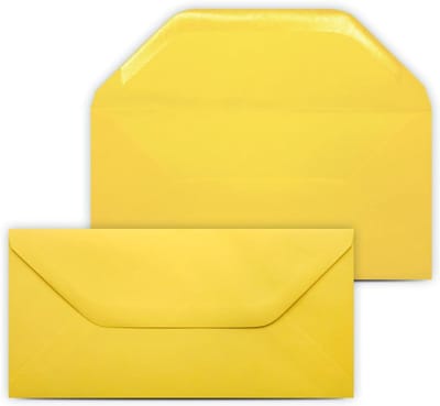 Enveloppen DIN lang - Gele enveloppen - Briefwisseling versturen - Mat oppervlak - 250 stuks - Geel