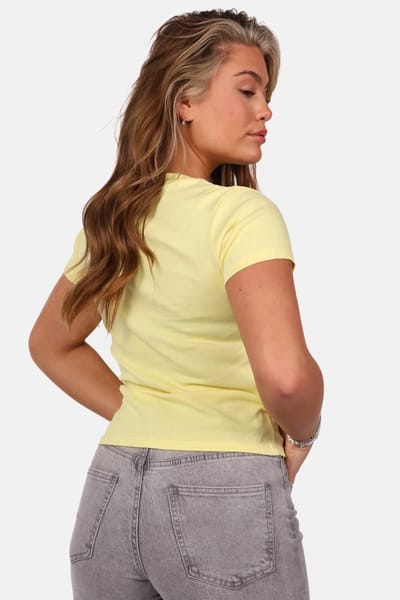 Getdrezzed Top - Maat: XS - Basic shirt lichtgeel