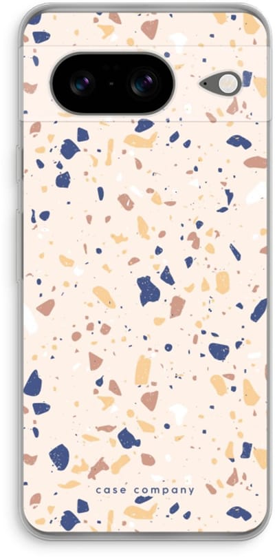 Case Company® - Hoesje geschikt voor Google Pixel 8 hoesje - Terrazzo N°23 - Soft Cover Telefoonhoesje - Bescherming aan alle Kanten en Schermrand