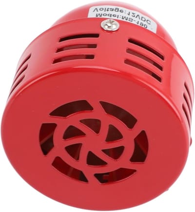 Motorhoorn Zoemer Sirene - Luchtalarm Noodsirene - Veiligheid Waarschuwing - 110 Decibel Geluid - 12 Volt - Zwart