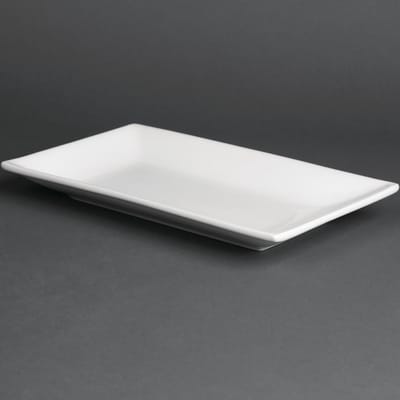 Olympia Whiteware rechthoekige serveerschalen |  25 x 15 cm | 4 Stuks