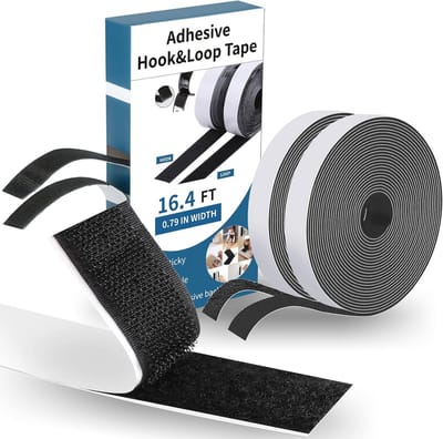 Zelfklevende tape 20 mm x 5 m - extra sterk - zwart - ideaal voor binnen en buiten gebruik - ShopVlot