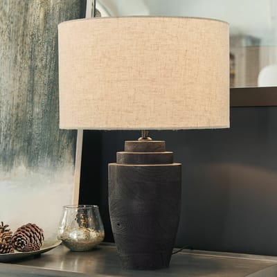 LOBERON Tafellamp Daphielle zwart/beige