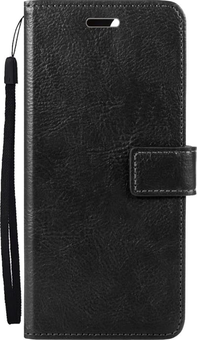 Hoes - Met Pasjeshouder - Geschikt voor Samsung Galaxy A34 - Luxe Bookcase Portemonee - Flip Case - Kunstleer Book Case - Flipcase - Book Cover - Walletcase - PortemonneeHoes - Zwart