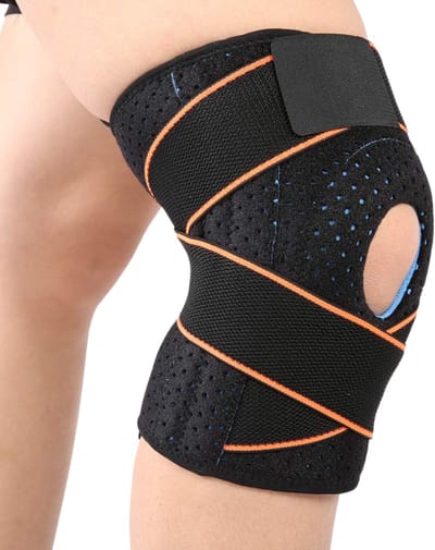 Goodli Knie Brace - One-size - Verstelbare Knieband voor Dames en Heren - Patellabrace met Stabiliteit - Ondersteuning bij Artrose en Meniscus - Zwart