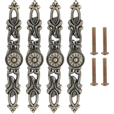4 Sets Bronzen Ronde Handgrepen Kast Enkel Gat Trekkers Meubelbeslag Onderdelen Woondecoratie