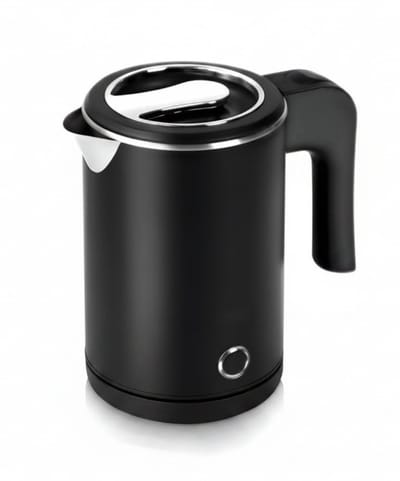 QORA® Reiswaterkoker - Mini Waterkoker - Kleine Waterkoker - Camping Waterkoker - Zwart - 12cm x 12cm x 15cm