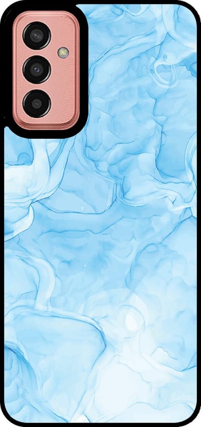 Smartphonica Telefoonhoesje Geschikt voor Samsung Galaxy M13 4G / M23 met marmer opdruk - TPU backcover case marble design - Lichtblauw geschikt voor Samsung Galaxy M13 4G;Samsung Galaxy M23
