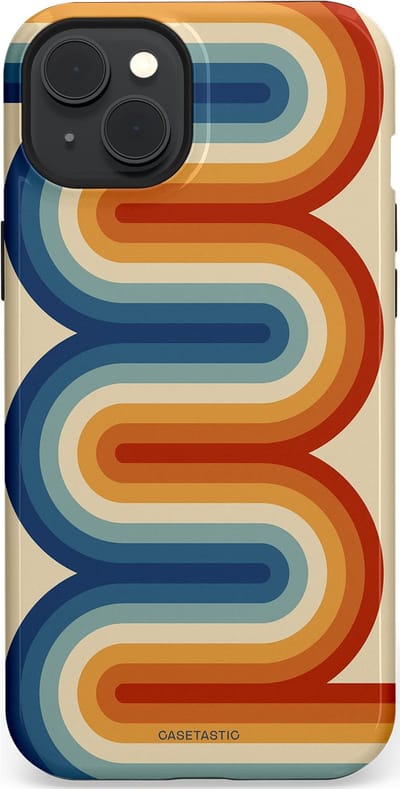 Casetastic Hoesje Geschikt voor Apple iPhone 15 Plus Magsafe - Stijlvolle Beschermende Duo-layer Case - Vintage Boog