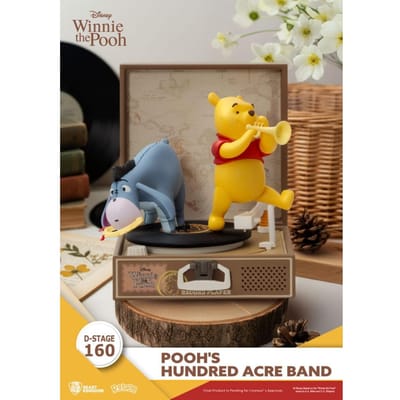 Beast Kingdom Winnie the Pooh Record Player Series PVC figure Pooh's Hundred Acre Band 12 cm