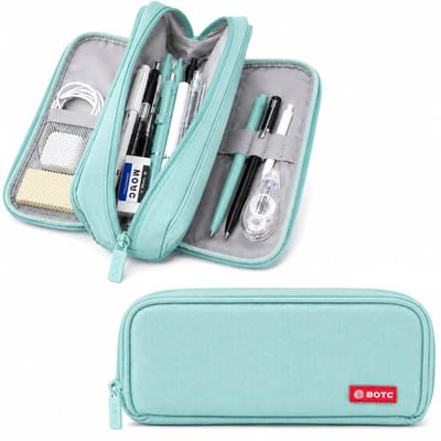 BOTC Etui - Pennenzak - Etui jongens - Etui meisjes - 24x8x11 cm - schoolspullen - etuis voor school - Lichtgroen