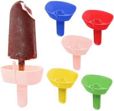 MTTproducts- IJslollyhouder 5 Stuks - Milieuvriendelijk ABS - Antidruppel - Lekvrij - Vaatwasmachinebestendig - Veilig voor Kinderen - Ijsjeshouder