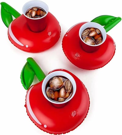 Bigmouth Opblaasbare Drankhouder Juicy Cherries 3-pack