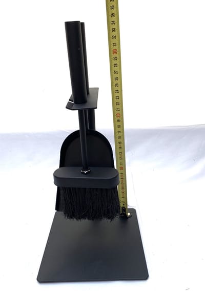 VuurZon haardset zwart - haardstel 3-delig - openhaard gereedschap - houtkachel