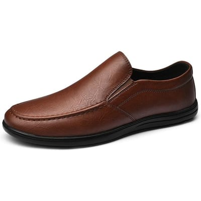 Mocassins Rétro Chaussures Habillées Homme Style Brogue Cuir Chaussures Formelles Mariage Plates Chaussures Homme Oxfords Décontractées À Enfiler Mocassin Tendance 44 marron