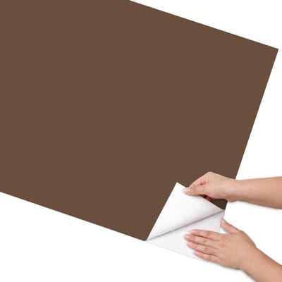 Coloray Meubel Wrap Folie - Bruin Meubelfolie - 75x150 cm - Plakfolie Meubels Kastanjebruin - Decoratiefolie Zelfklevend - Minimalist Meubelfolie - Meubelfolie Zelfklevend - Badkamer decoratie - Achtergronden en patronen