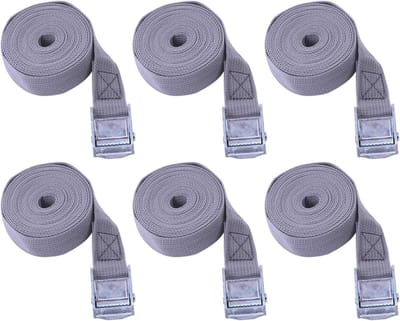 6 Ratelriemen voor Vervoer en Opslag - Sjorriemen met Gesp (25 mm x 6 m)