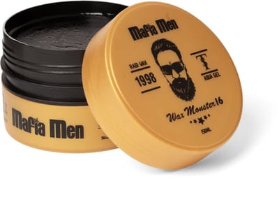 Mafia Men Haar Wax Monster 16- Hairgel wax - Haar wax gel- Styling gel wax -Haar wax Hair gel - Aqua gel wax- op water basis Gel wax Styling - Shiny look wax 150ml