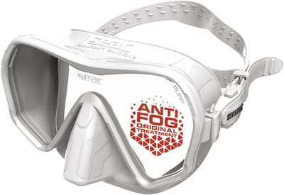 Seac Sub Pura antifog Duikbril & Snorkelmasker - Anti-Condens (Nooit meer beslagen) - Frameless - Gehard Glas - Wit