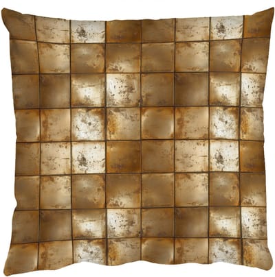 Sierkussens - Kussentjes Woonkamer - 50x50 cm - Geometrisch - Tegels - Goud