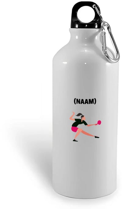 Hacebo® - Tafeltennis met eigen naam waterfles - Sport - Tafeltennisser - Ping pong - water fles - 400ML