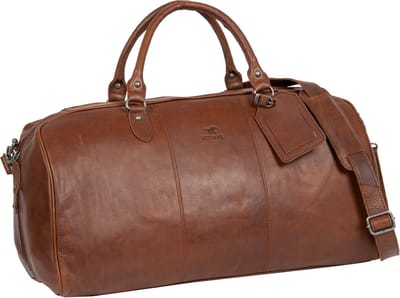 MUSTANG Leren Reistas Catania Travel Bag Brown Bruine