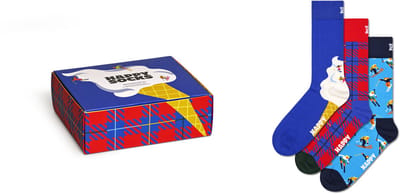 Happy Socks - 3-Pack Downhill Skiing Socks Gift Set - Unisex - Sokken