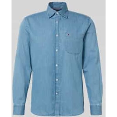 Tommy Hilfiger Lightweight Denim Shirt Mid Blue Denim Taglia: S | Camicie Casual Outlet | Uomo | Blu