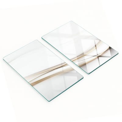 Multifunctionele decoratieve glazen panelen met abstracte golven, 2x30x52 cm