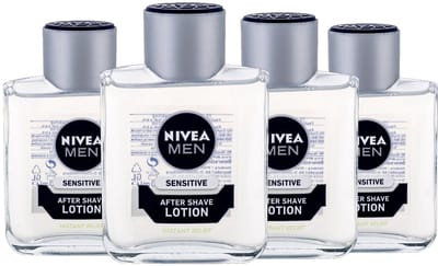 Nivea After Shave Lotion Sensitive 4 x 100 ml Voordeelverpakking