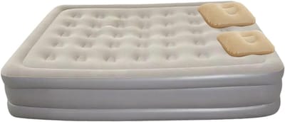 Luchtmatras met Pomp - Opblaasbaar Bed - Kamperen en Logeren - Ingebouwde Automatische Pomp - 33x33x33 cm - Grijs