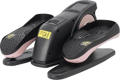 Zittende Beentrainer - Pedaaltrainer Crosstrainer - Thuis Kantoor Fitness - LCD Afstandsbediening - 45.72 x 38 x 25.4 cm - Roze