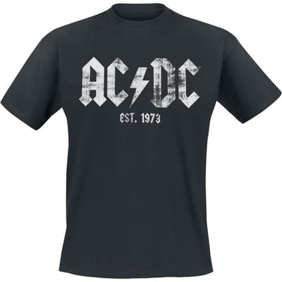 AC/DC T-shirt - Est, 1973 - S tot 5XL - voor Mannen - zwart